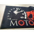 motorcycle parking mat rubber logo print mat